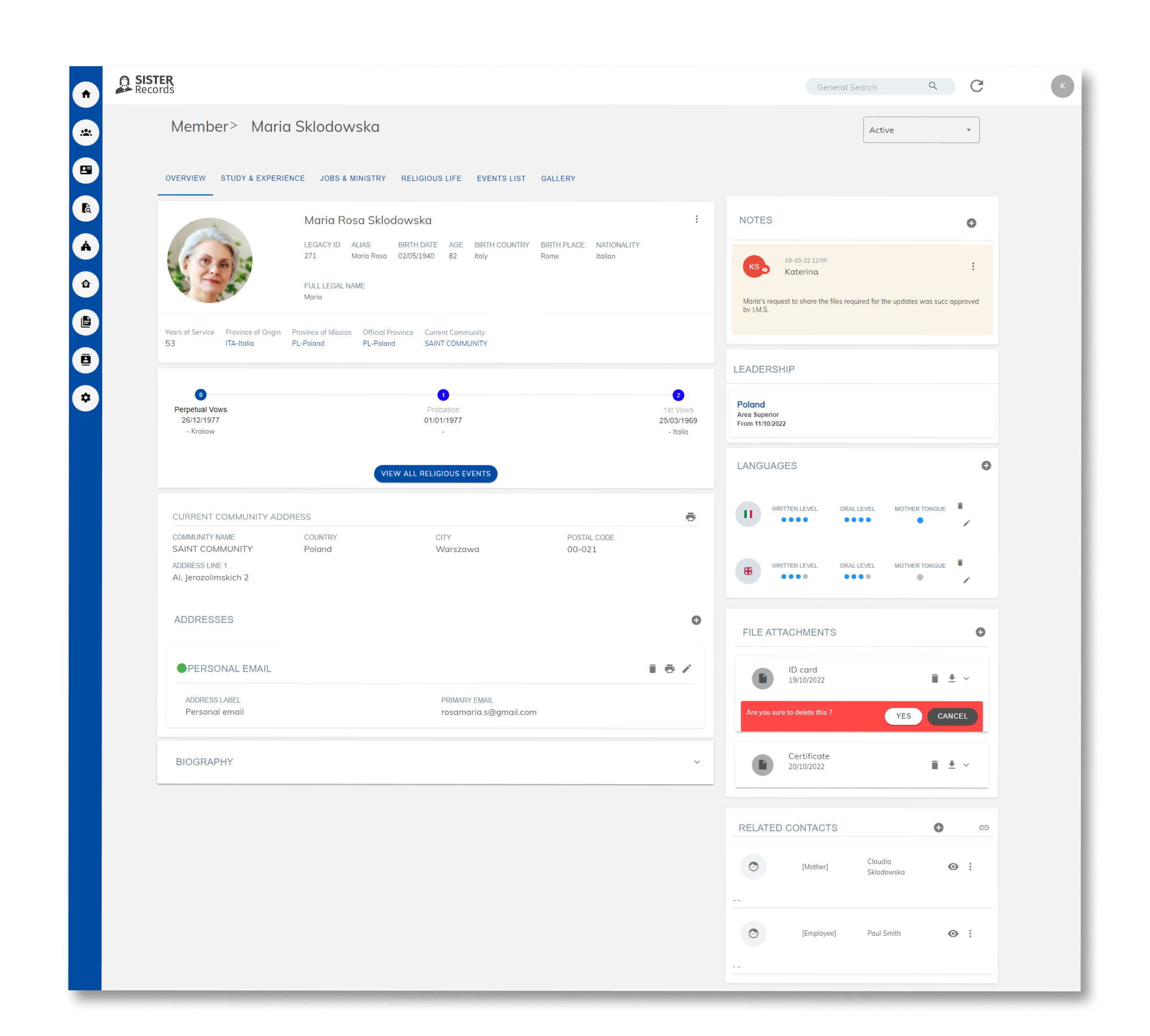 Congregation Cloud Dashboard Feature 2