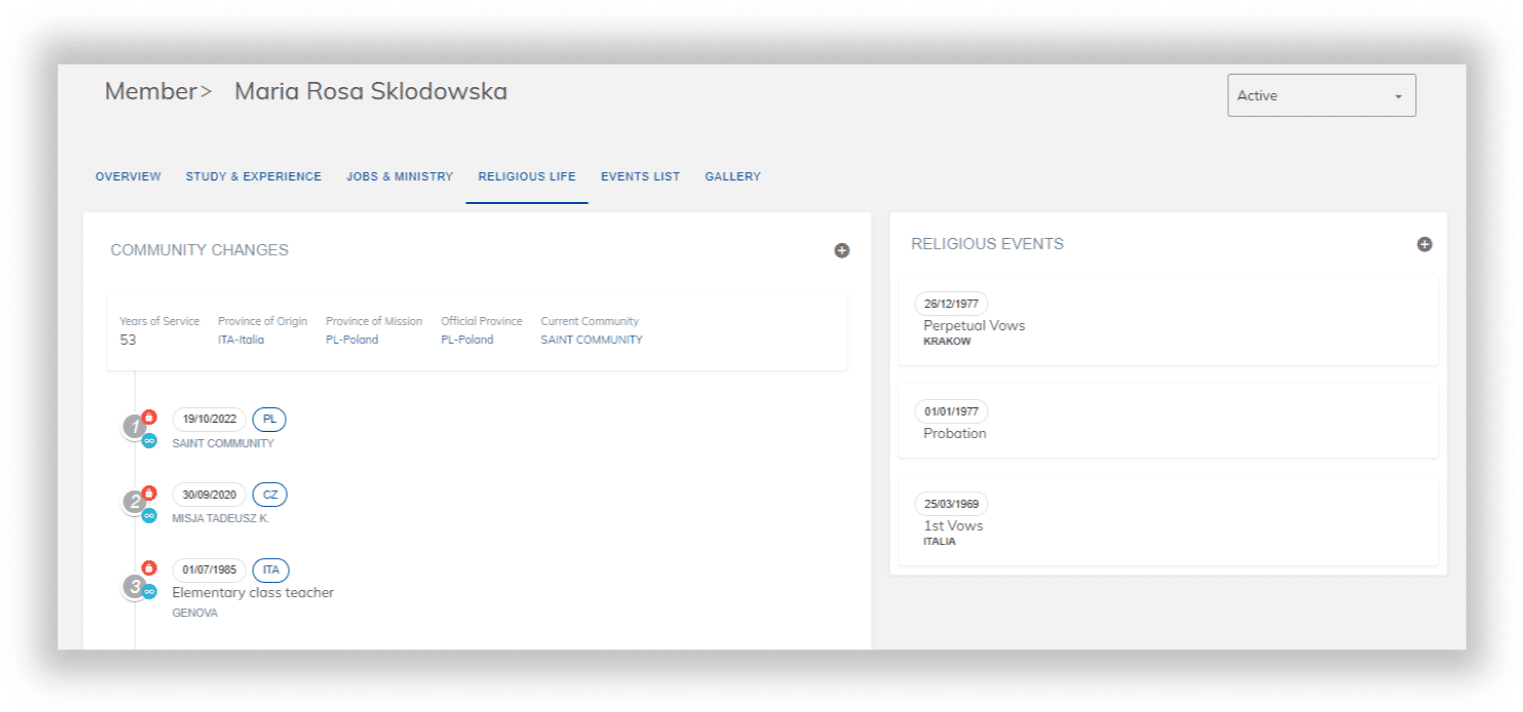 Complete Member Management - Religious Congregation Member Management Dashboard