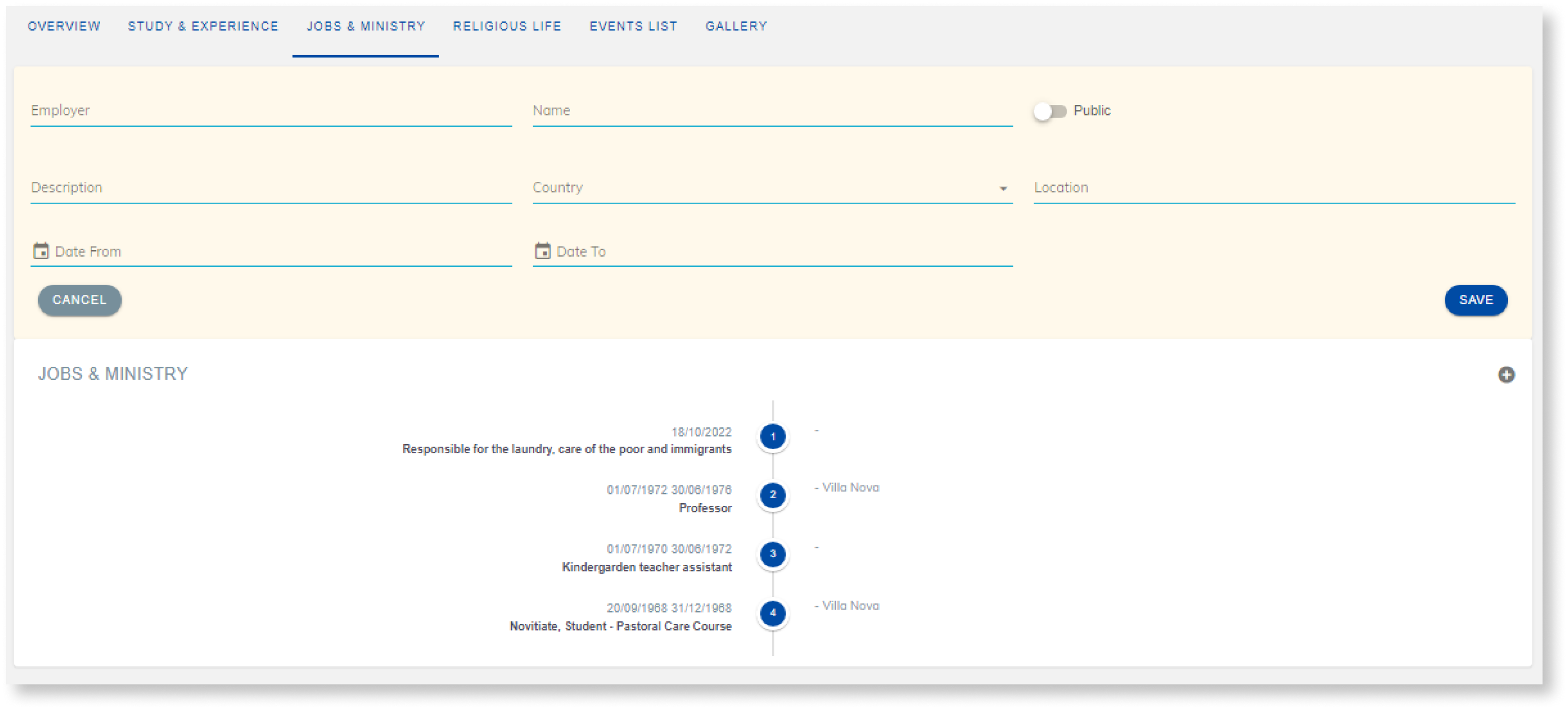 Congregation Cloud Dashboard Feature 40